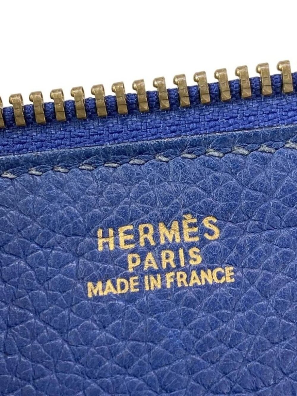HERMES Movie fam - Blue Vachette Crispe Fjord Circle Y Backpack - Picture 15 of 16